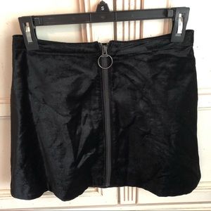 Black Velvet Free People Skirt